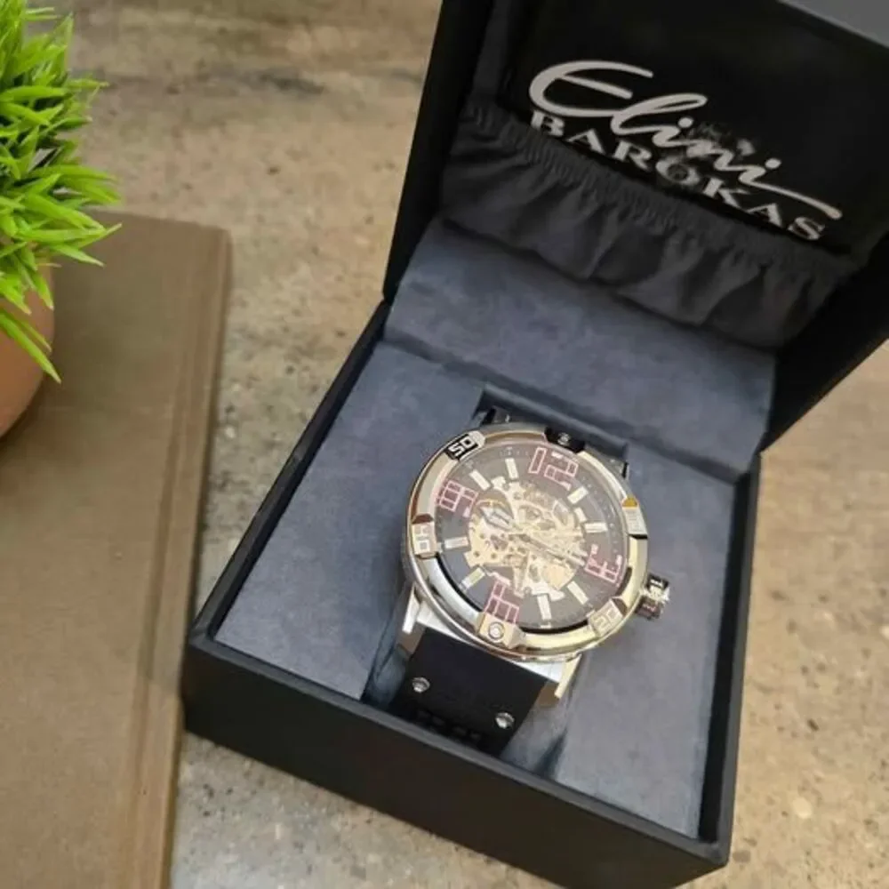 Elini Barokas Skeleton Automatic Watch